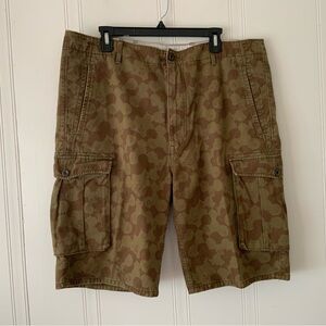 Levi's Brown Cargo Shorts with Textured Finish